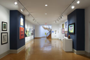 The Margaret Shepherd Ray Student and Family Gallery at the Chrysler Museum of Art, which is displaying IDEAL students' artwork through June 9.
